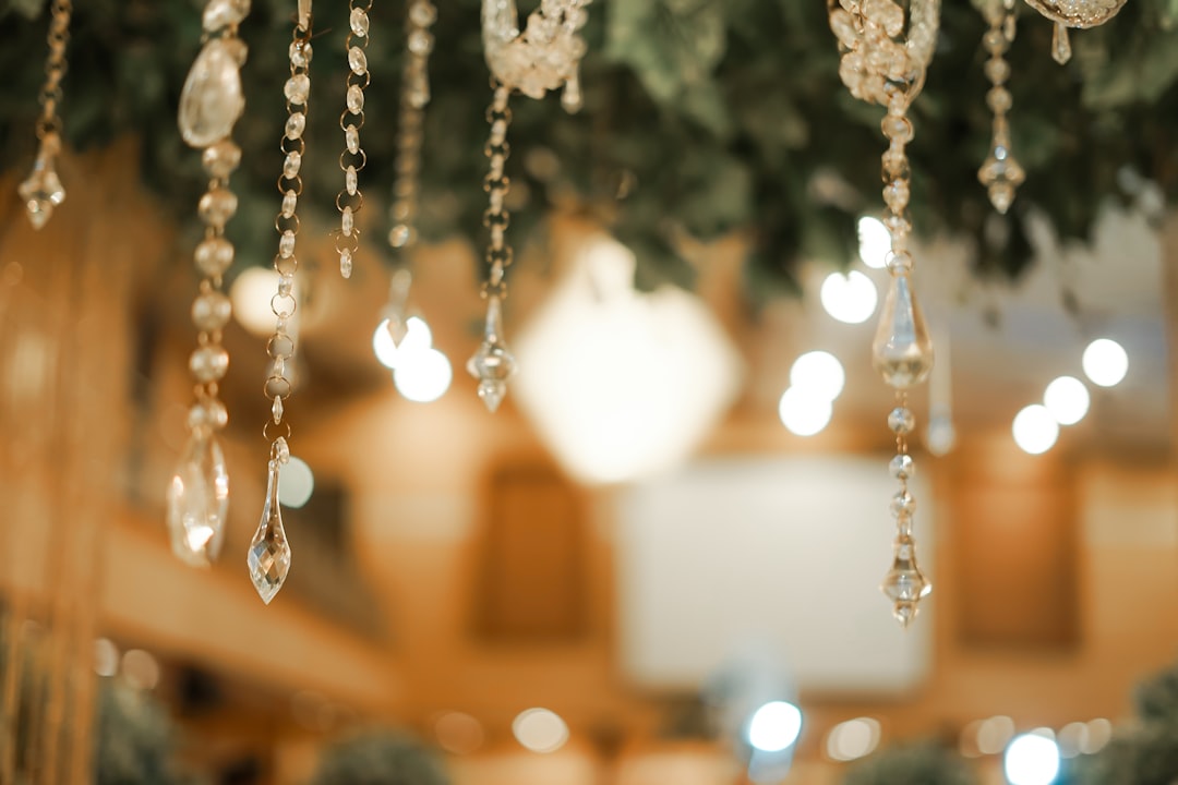 Abstract blur wedding bokeh background